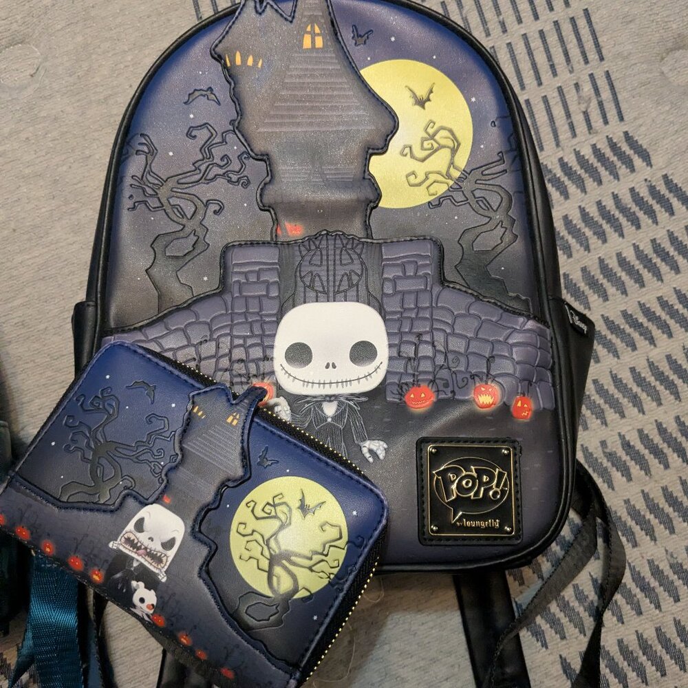 Loungefly larger backpack NBC with wallet